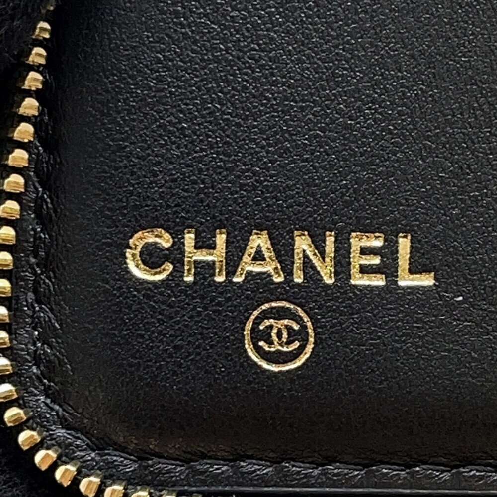CHANEL Black Caviar Leather Logo Wallet - Picture 12 of 14